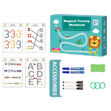 Cuaderno de trabajo BrainBoost | Aprender a leer y escribir - cuaderno de trabajo educativo